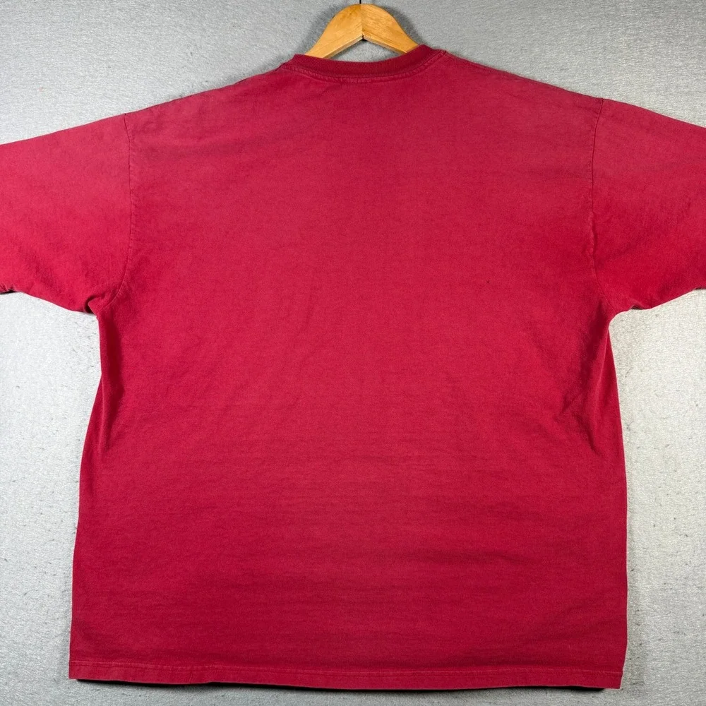 Vintage San Francisco 49ers Champion‎ Red Football Graphic T-Shirt XXL 90's NFL - Picture 2 of 14